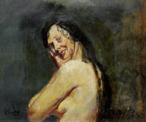 Christian Krohg Modellen oil painting picture